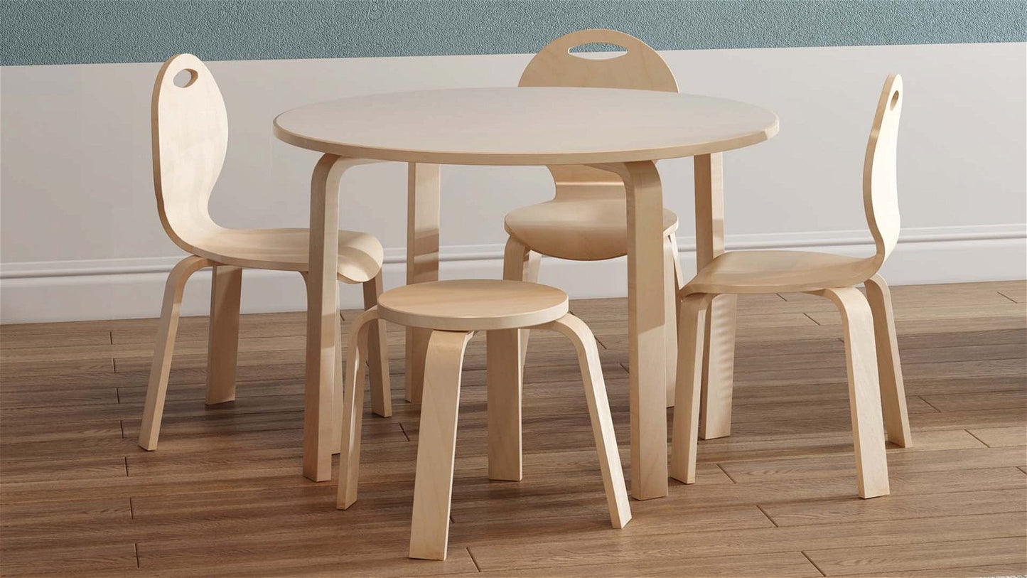 Natural Wooden Kids Stool