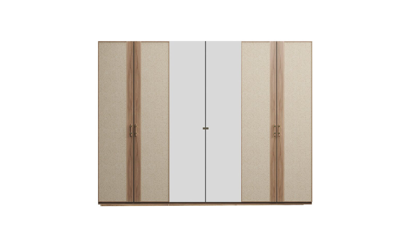 Norel 6 Door Wardrobe