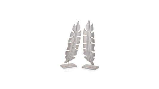 Nordic Pearlescent Leaf Figure Set