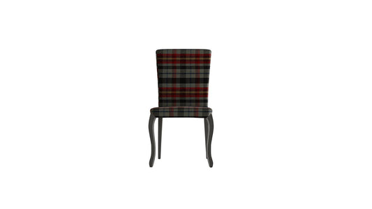 Angelic Dark Chair - Anthracite Grey Leg - Multicolour Fabric