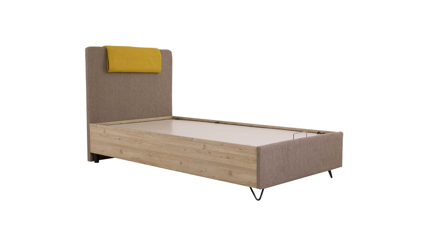 Lime Storage Bedstead and Headboard