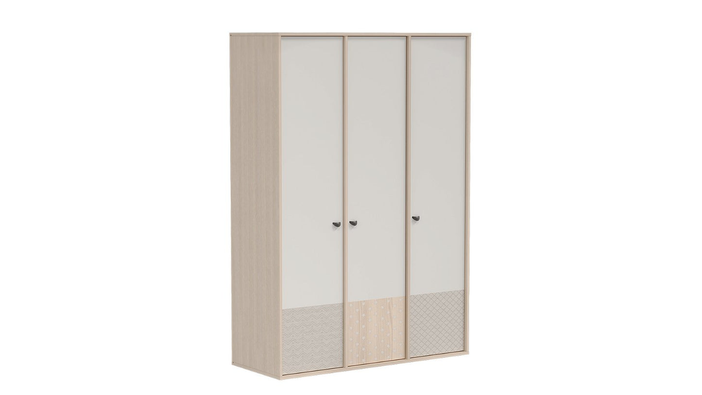 Natural 3 Door Wardrobe