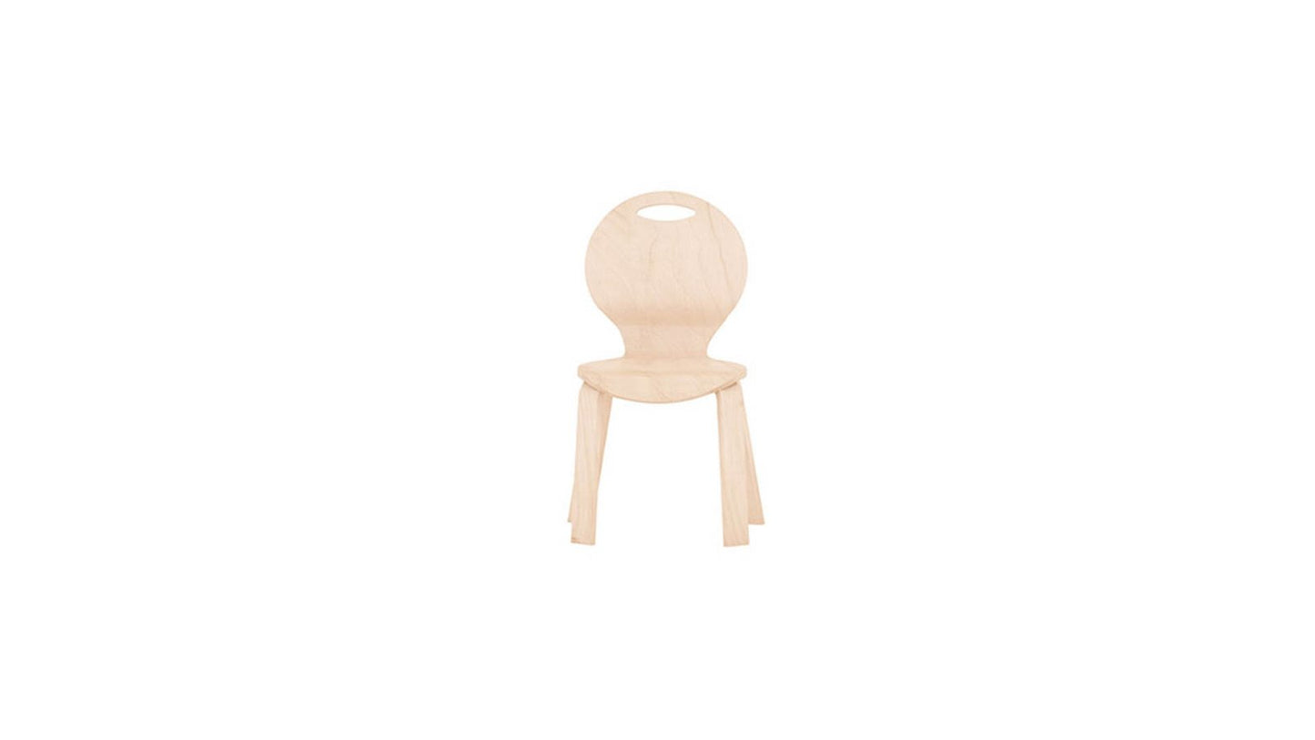 Natural Wooden Kids Chair