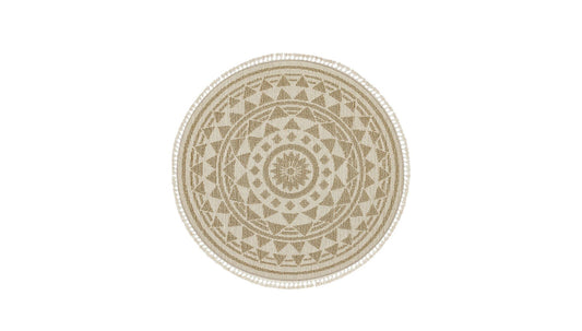 Beige Myra Round Carpet 160x160