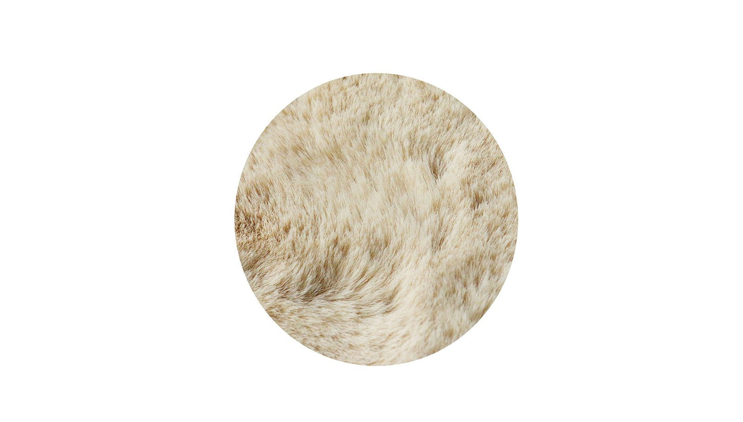 Beige Helen Round Carpet 160x160