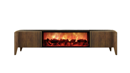 Soho TV Base Unit 215 cm with Led Fireplace