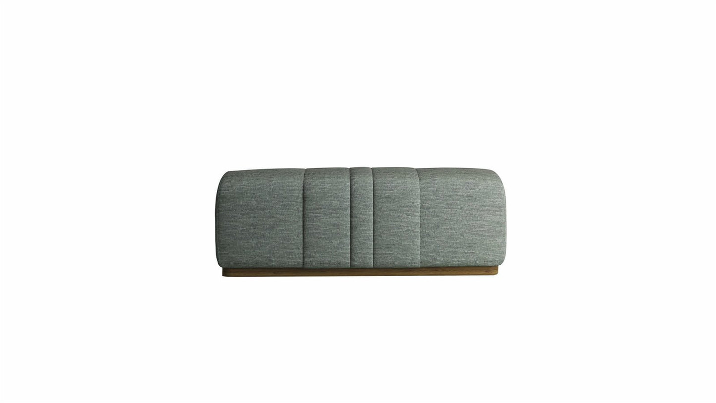 Lionte Leg-rest Pouf Gray Fabric